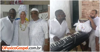 Cantor gospel Kleber Lucas se apresenta em centro de Candomblé