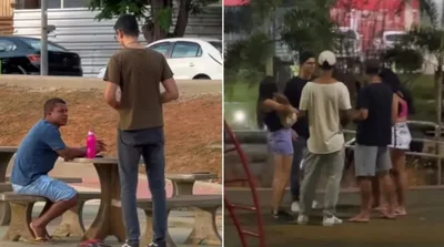 Jovem faz evangelismo criativo com tema eleitoral: "Faz o J"