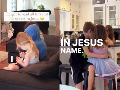 Menino leva suas três irmãs para Cristo através da oração
