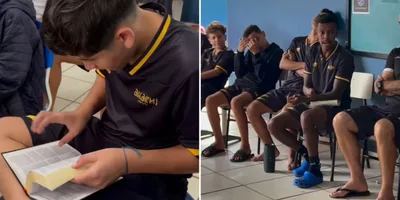 Times opostos se unem para ler a Bíblia; evangelismo leva 22 atletas a Jesus