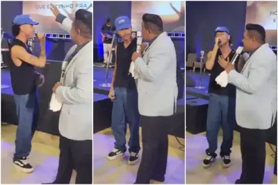 Jessé Aguiar vai a culto, canta “Alívio”, recebe profecia e cai aos prantos