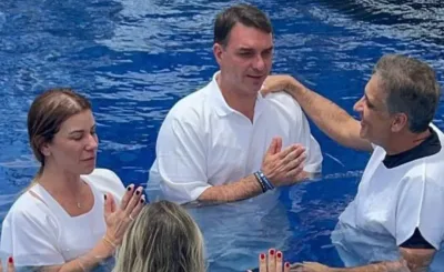 O batismo de Flávio Bolsonaro