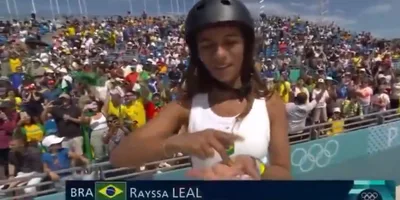 Enquanto cristianismo é silenciado nas Olimpíadas, Rayssa Leal exalta Jesus em libras