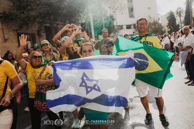 2.000 cristãos de 70 nações marcham em Jerusalém na Festa dos Tabernáculos