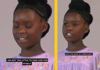 Menina compartilha mensagem incentivando outras crianças a buscarem a Deus