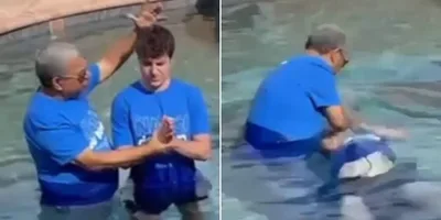 Filho de Gugu é batizado por pastor da família nos EUA