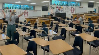 No primeiro dia de aula, professora ora "contra ansiedade e depressão" de alunos