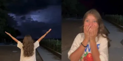 Menina clama a Deus e raios surgem no céu: “Me mostra Tua força”