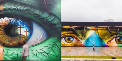 Kobra testemunha sua fé através de mural com o olhar de Jesus: “Ele nos vê”