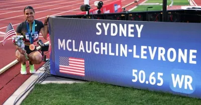 Sydney McLaughlin-Levrone bate recorde: ‘Louvado seja Deus’