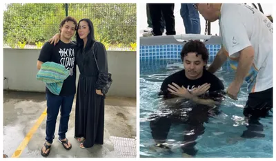 Alexander, filho de Ronaldo Fenômeno, é batizado nas águas