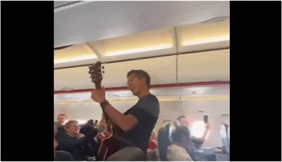 Pastor canta para passageiros em avião; vídeo viraliza e divide opiniões
