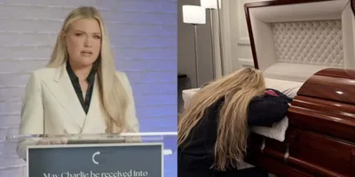 \"Meu marido está com o Senhor usando uma coroa de mártir\", diz esposa de Charlie Kirk