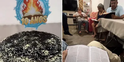 Casal faz festa para celebrar 10 anos lendo a Bíblia juntos: \"Não é só amor, é disciplina\"