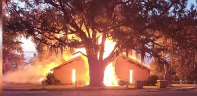 Prédio da Assembleia de Deus é destruído pelo fogo em suspeita de incêndio criminoso