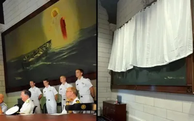 Marinha dos EUA cobre pintura de Jesus Cristo para não ofender formandos