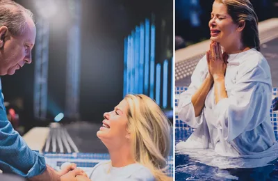 Karina Bacchi é batizada nas águas: "Reafirmo minha decisão"