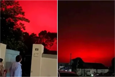 Sinal apocalíptico? Céu vermelho-sangue na China aterroriza a população
