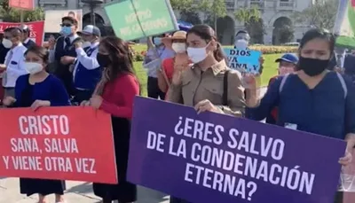 Evangélicos saem às ruas no Peru para pedir reabertura de igrejas