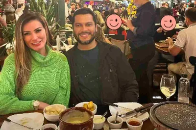 O jantar “romântico” de Andressa Urach com o ex-marido
