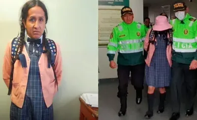 Vestido de mulher, homem entra em banheiro feminino de escola