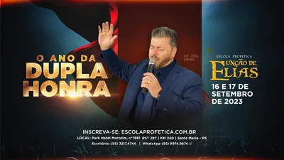 Escola Profética Unção de Elias 2023 acontecerá em setembro