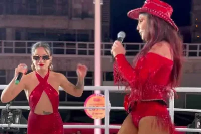 Priscilla Alcantara canta em bloco de Ivete no 1º dia do Carnaval de Salvador