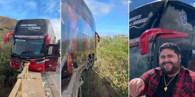 César Menotti relata livramento após acidente com ônibus em MG: ‘Foi a mão do Senhor’