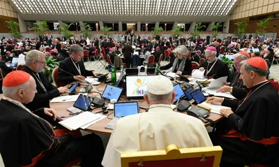At Synod on Synodality, pope says Church needs new ways for bishops to be ‘synodal’
