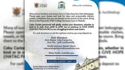 Archbishop Uy, nanawagan ng tulong - VeritasPH