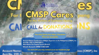 CMSP, nanawagan ng donasyon sa mga naapektuhan ng bagyong Opong - VeritasPH