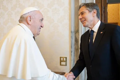Pope Francis meets US Secretary of State Blinken at Vatican