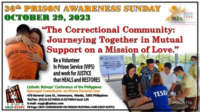 CBCP-ECPPC, nanawagan muli ng Volunters in Prison Service sa paggunita ng Prison Awareness Sunday