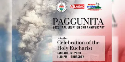 Thanksgiving Mass sa pagbangon ng mga biktima ng Taal Volcano eruption, pinangunahan ng LASAC