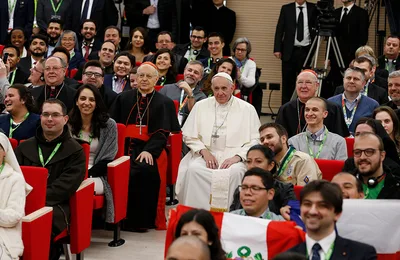 Pope asks youths to help rejuvenate church; youths ask church to listen