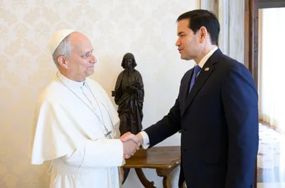 Pope Leo meets U.S. Secretary of State Rubio amid tensions with President Trump