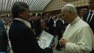 Makadaupang palad si Pope Leo XIV, isang biyaya para sa pangulo ng SLP - VeritasPH