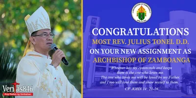 Obispo ng Ipil, itinalagang arsobispo ng Archdiocese of Zamboanga ni Pope Francis