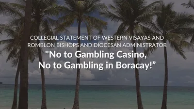‘No to gambling casino, no to gambling in Boracay!’