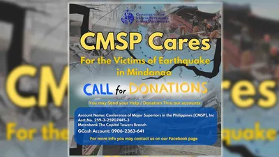 Sambayanang Pilipino, hinimok ng CMSP na tulungan ang earthquake victims sa Mindanao - VeritasPH