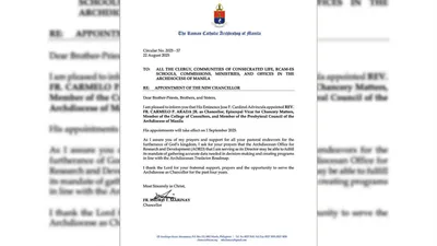 Bagong Chancellor ng RCAM, itinalaga ni Cardinal Advincula - VeritasPH