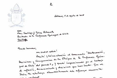 Pope thanks Chilean bishops for steps taken to address abuse scandal