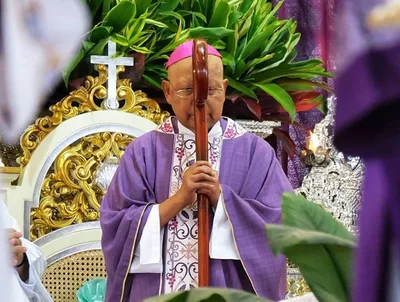 What was Bishop Oliveros last message to the youth?