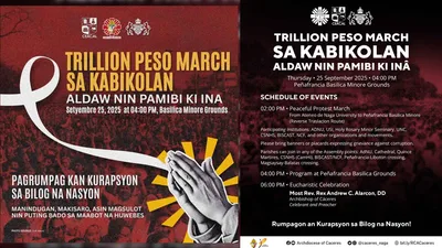 Lokal na Trillion Peso March, isasagawa ng Archdiocese of Caceres - VeritasPH
