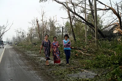Cyclone Mocha inflicts heavy damage on Myanmar’s Rakhine state