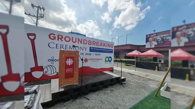 Ground-breaking ng kauna-unahang 3D-printed building sa Pilipinas, isinagawa sa Caritas Manila - VeritasPH