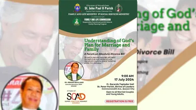 Divorce forum, itinakda ng Diocese of Novaliches