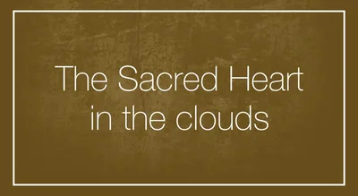 The Sacred Heart in the clouds