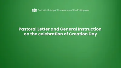 Parokya at komunidad, inatasan ng CBCP na ipagdiwang ang creation day - VeritasPH