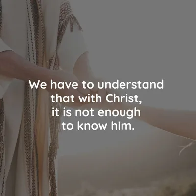 Do we really believe in Christ?